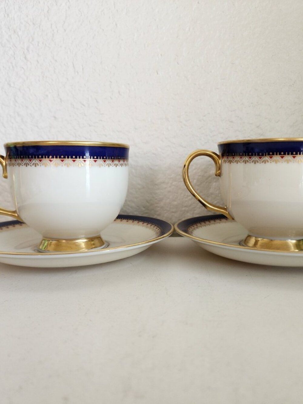 Lenox Presidential Collection Jefferson Footed Cup and Saucer Set (Lot of 2)